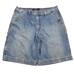 Vintage Sonoma Wide Leg Mens Y2k Carpenter Grunge Punk Baggy Skater Shorts 36